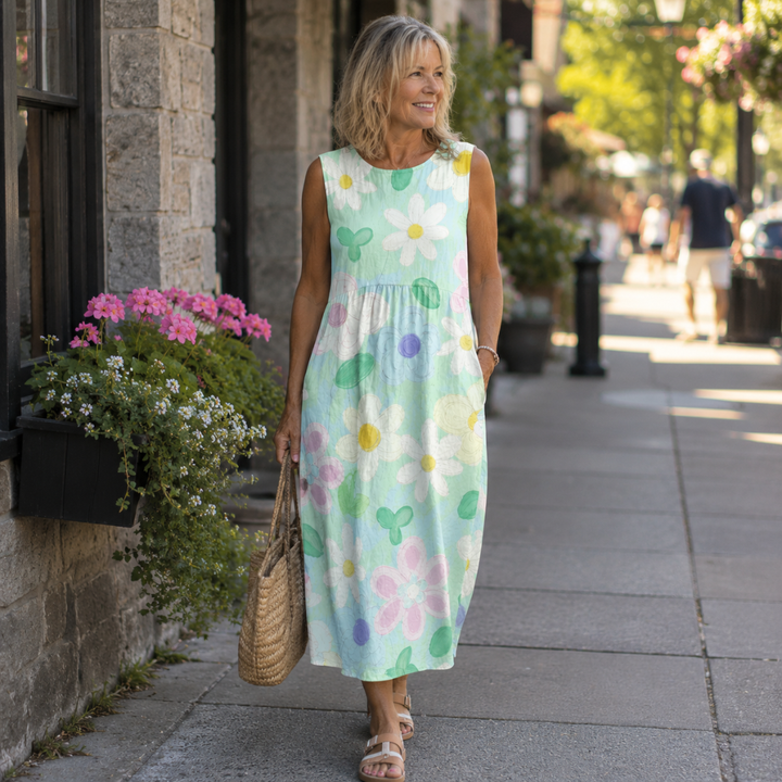 Érin | Abito midi Pastel Blossom