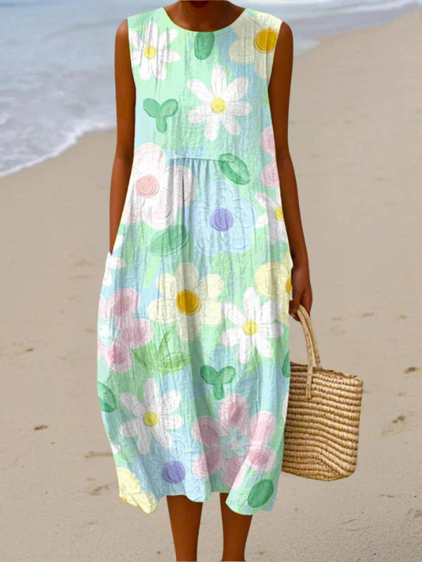 Érin | Abito midi Pastel Blossom