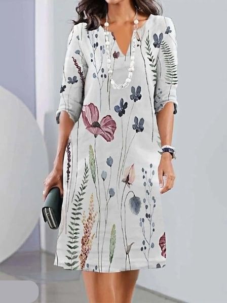 ELEANOR | ABITO FLOREALE A BALZE