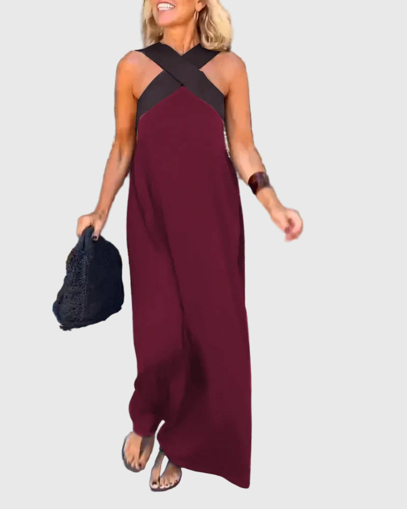 Elena | Abito Maxi Fluido Elegante