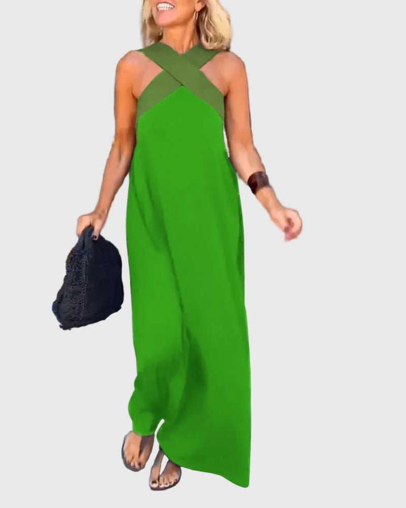 Elena | Abito Maxi Fluido Elegante