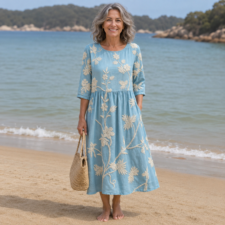 ALGHERO – Abito da donna con ricamo floreale