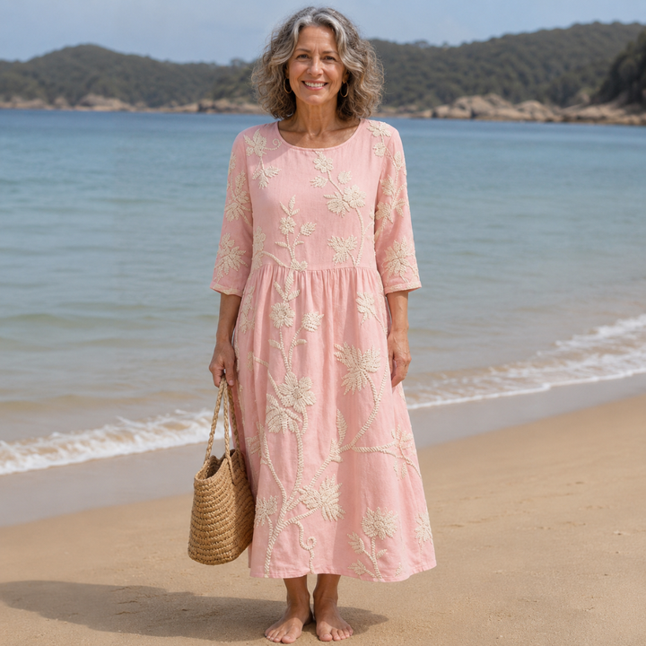 ALGHERO – Abito da donna con ricamo floreale