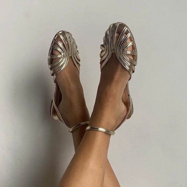 Mirella Milano | Vittoria Sandali Gioiello Dorati