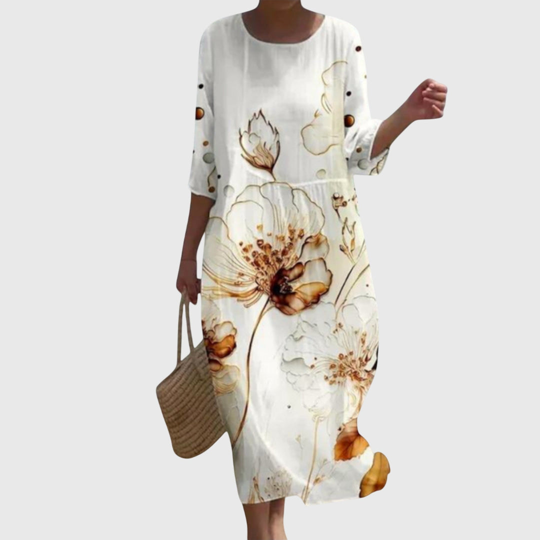Hayley™ | Abito Maxi Floreale Elegante