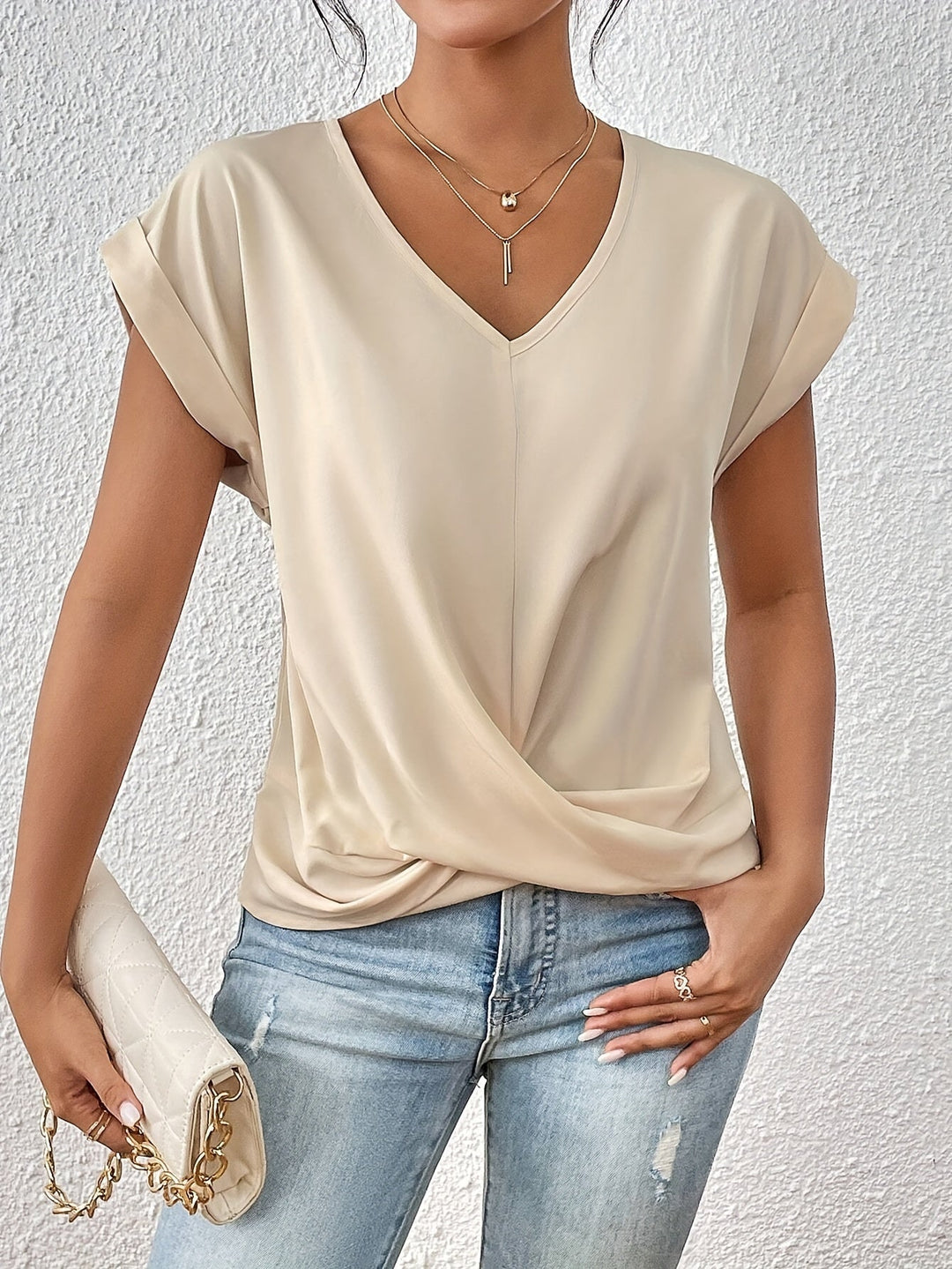 Louise | T-shirt con Scollo Elegante