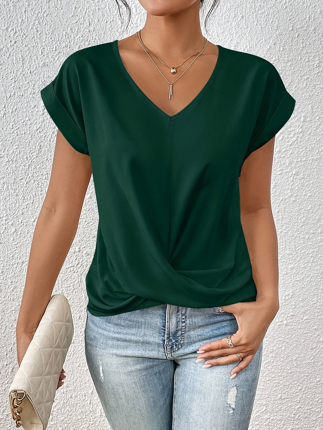 Louise | T-shirt con Scollo Elegante