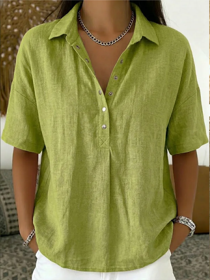 Olivia | Blusa con Colletto e Bottoni