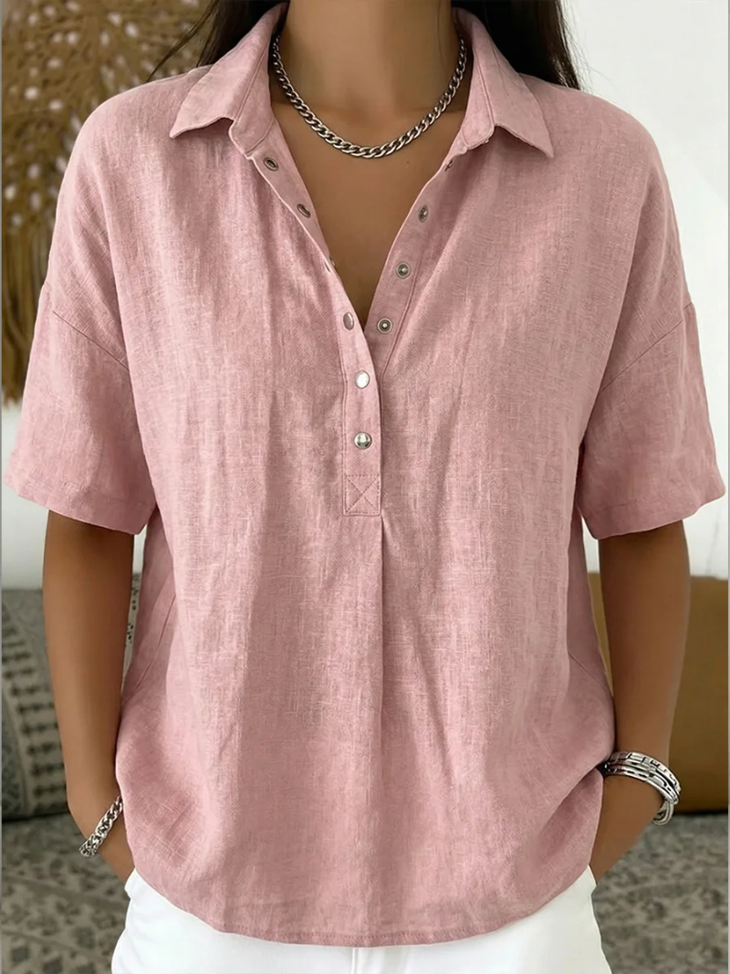 Olivia | Blusa con Colletto e Bottoni