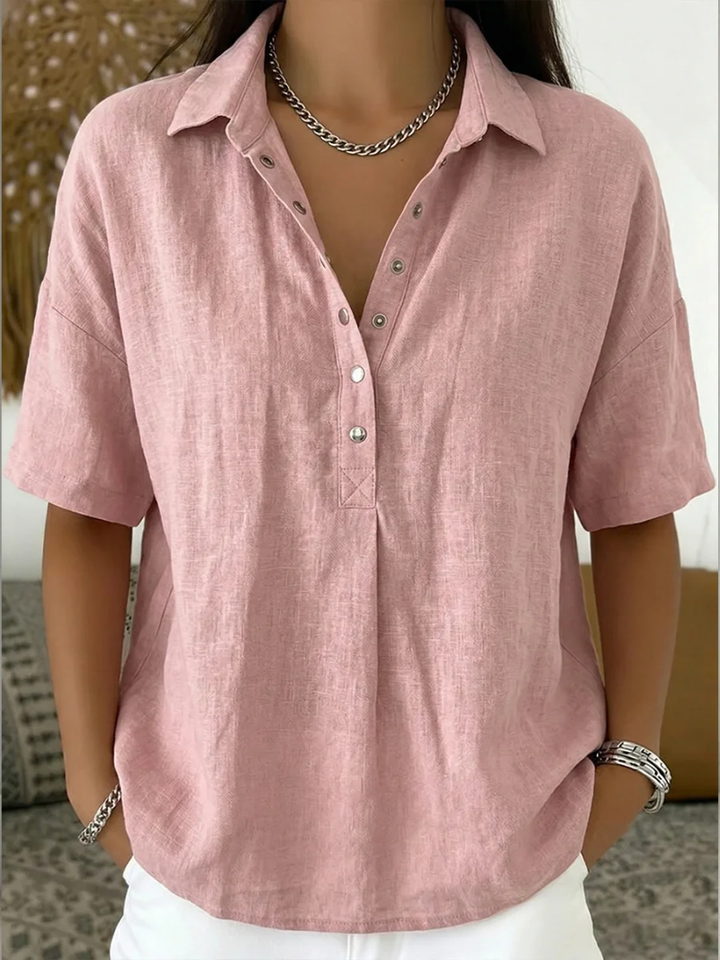 Olivia | Blusa con Colletto e Bottoni