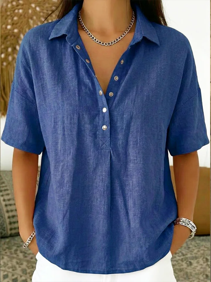 Olivia | Blusa con Colletto e Bottoni