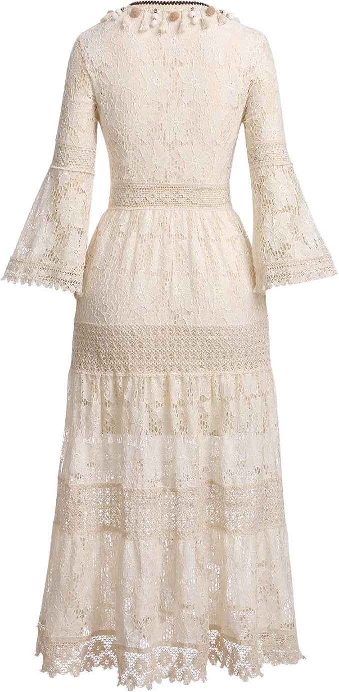 Amary - Abito in Pizzo Boho