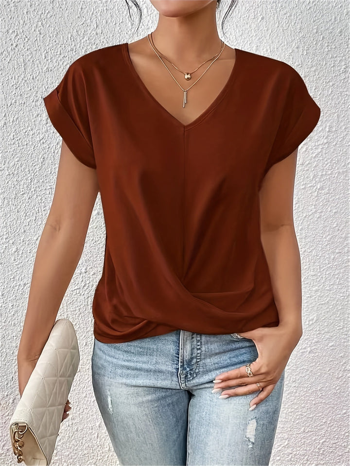 Louise | T-shirt con Scollo Elegante