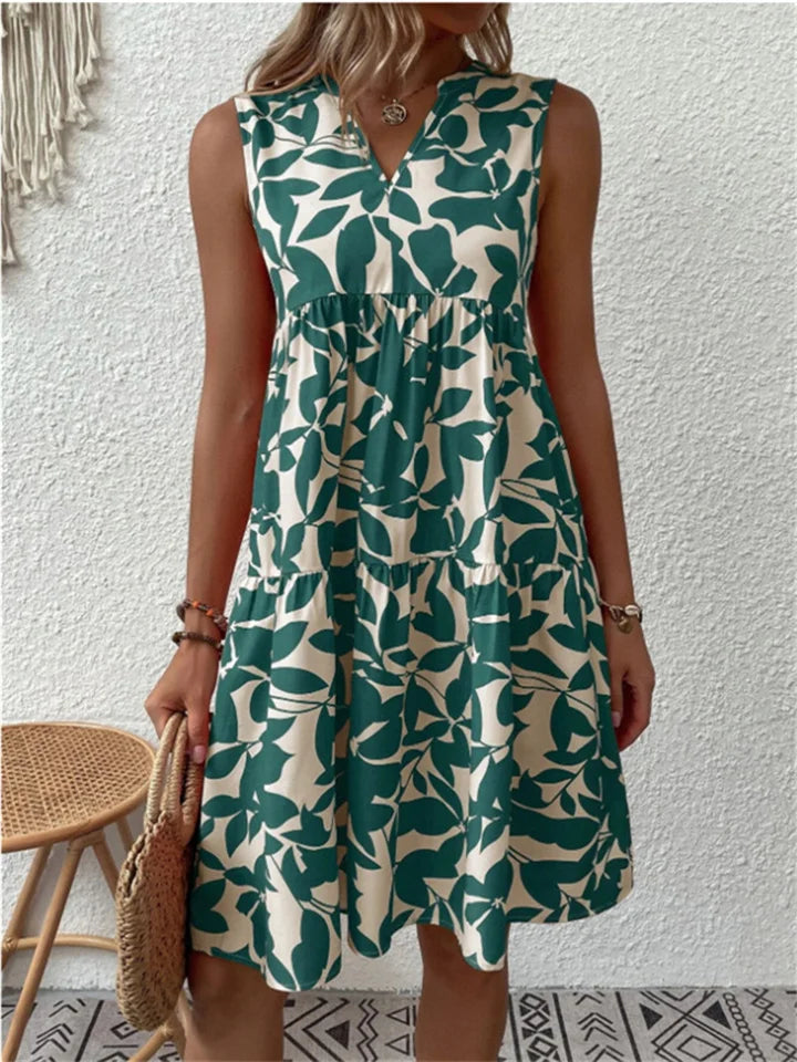 TASHA | ABITO MIDI FLUIDO FIORENTE