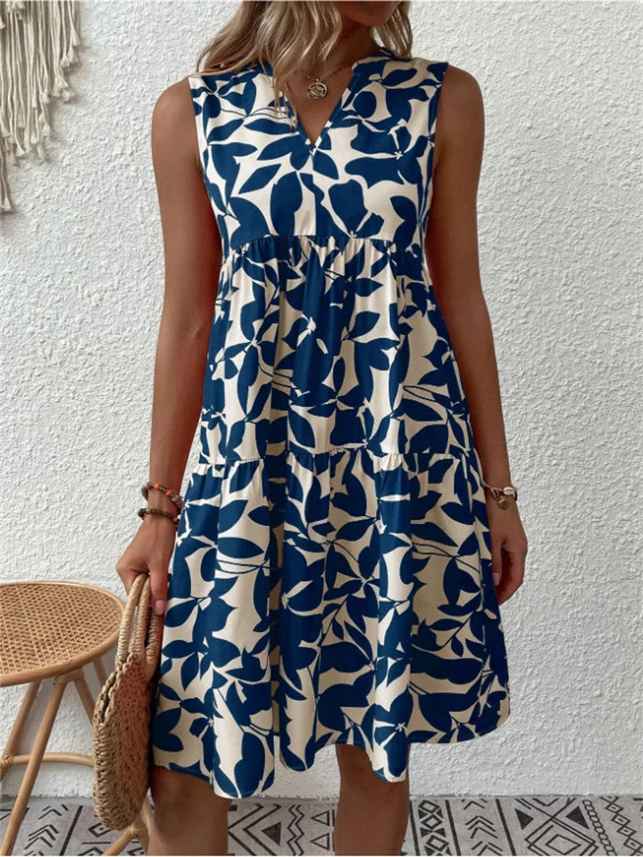 TASHA | ABITO MIDI FLUIDO FIORENTE