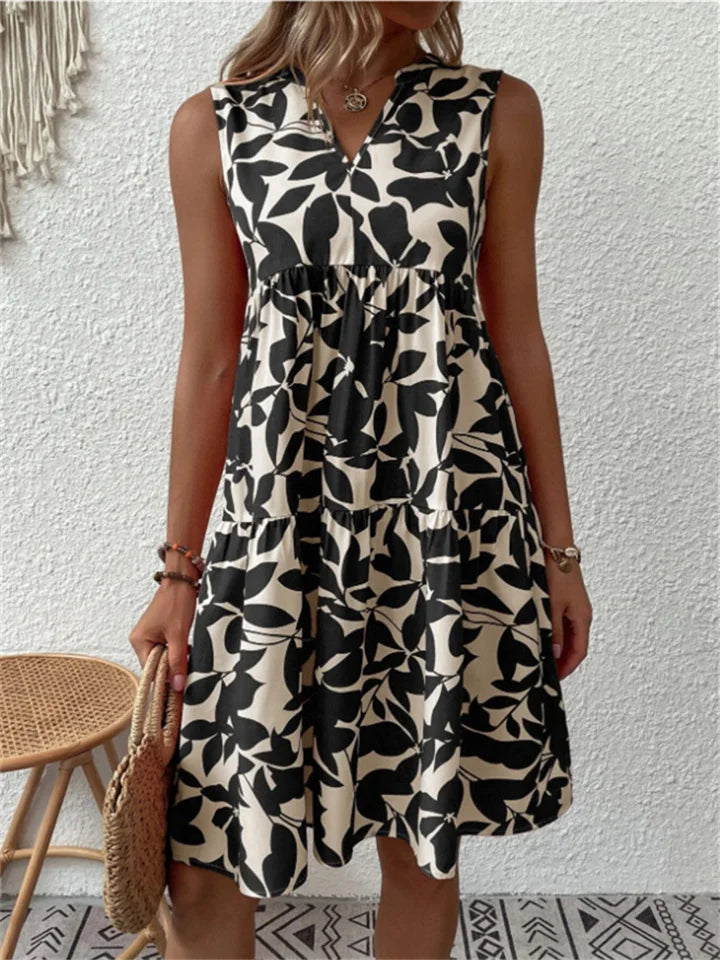 TASHA | ABITO MIDI FLUIDO FIORENTE