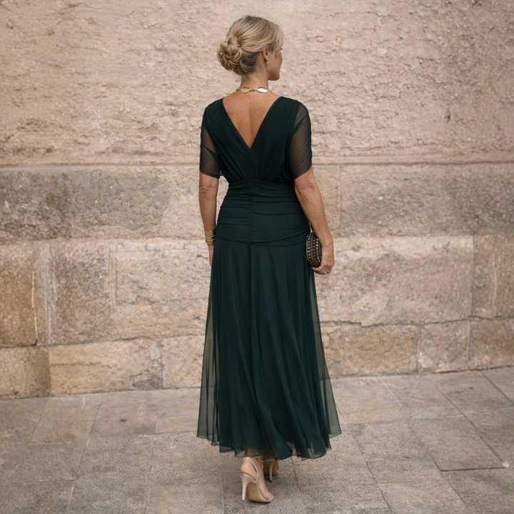 ROSSANA – Abito lungo con spalle scoperte
