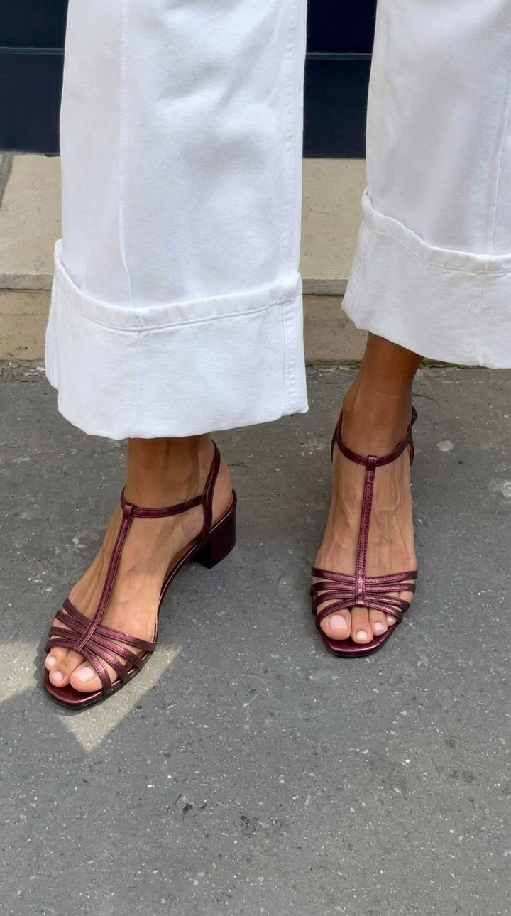 Mirella Milano | Allegra Sandali Dorati Eleganza Quotidiana