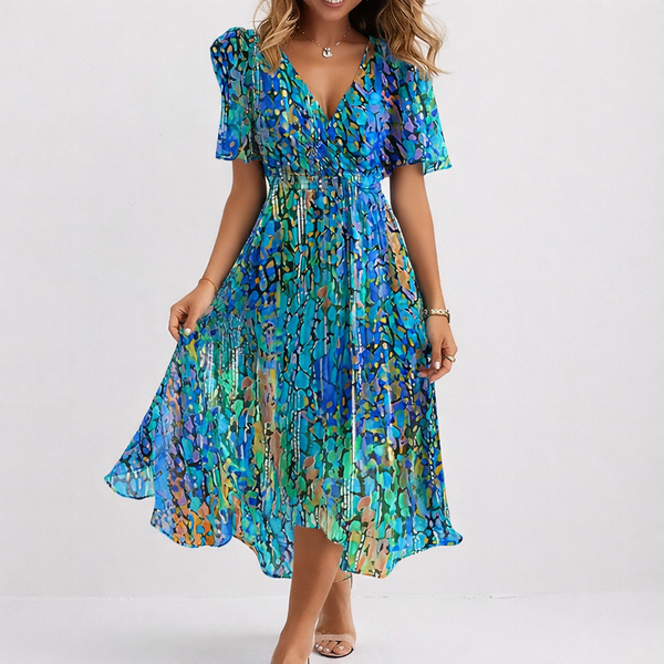 SAPHIR | ABITO MIDI BLU COSTIERO ARIOSO