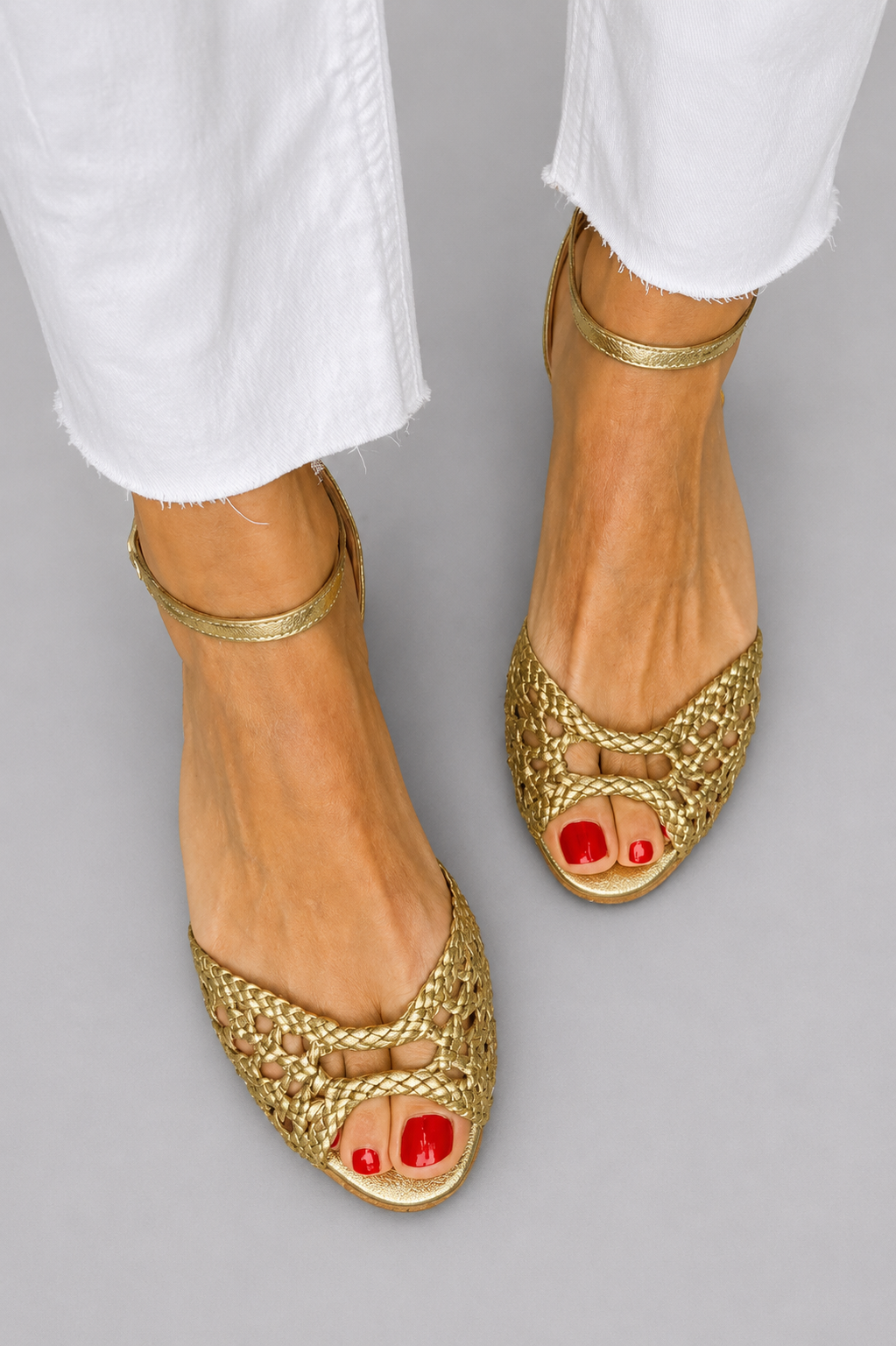 Mirella Milano | Isadora Sandali Intrecciati Dorati