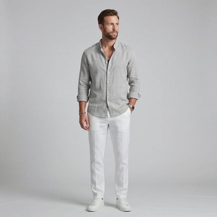 Luca | Camicia in Lino Elegante e Leggera
