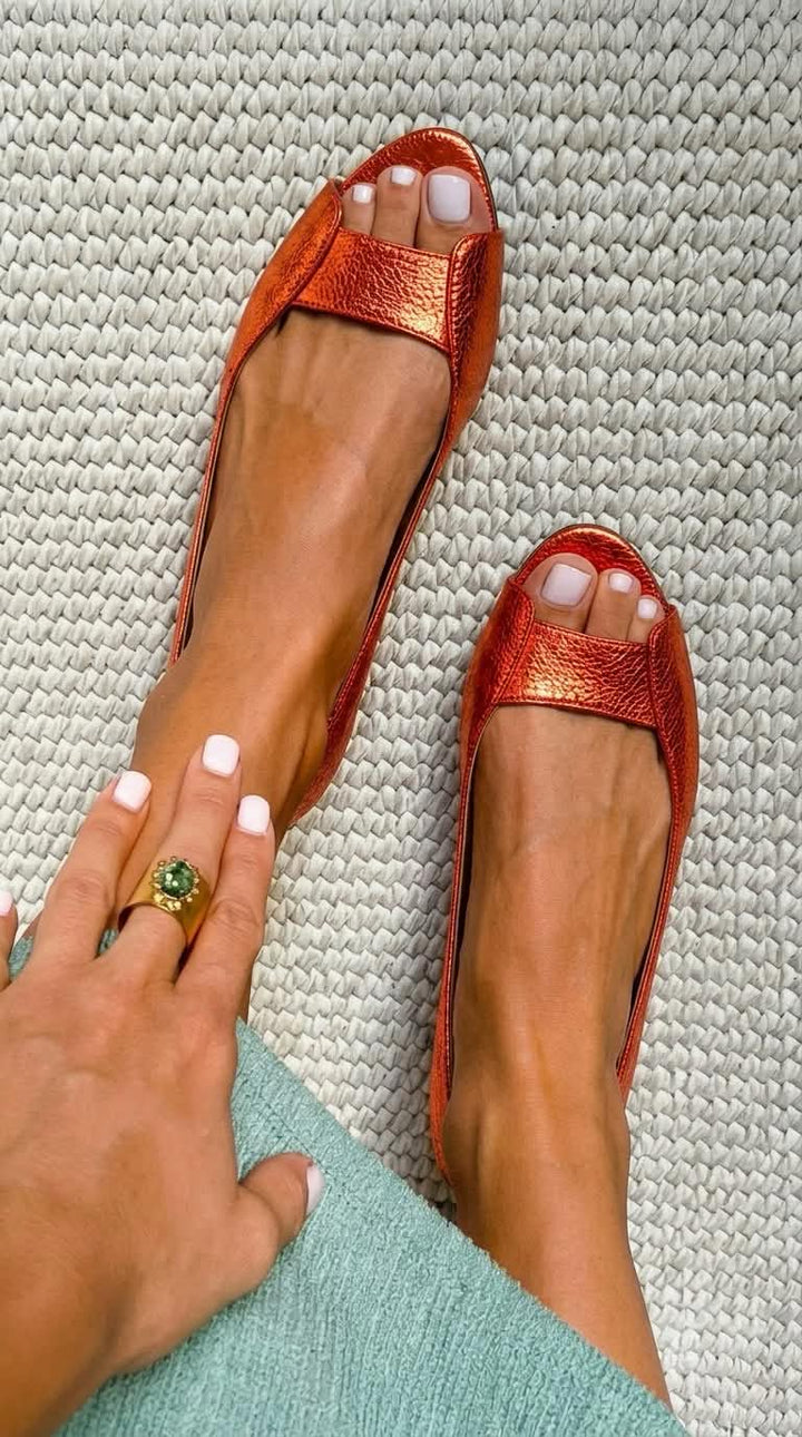 Mirella Milano | Adelina Sandali Dorati Comfort Chic