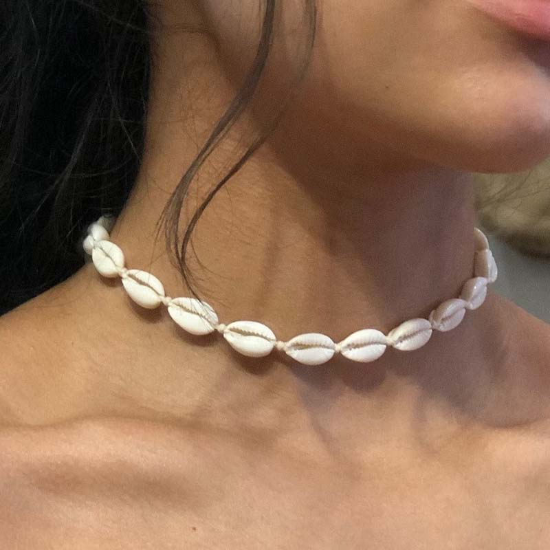 LS | Girocollo in conchiglie stile costiero da donna