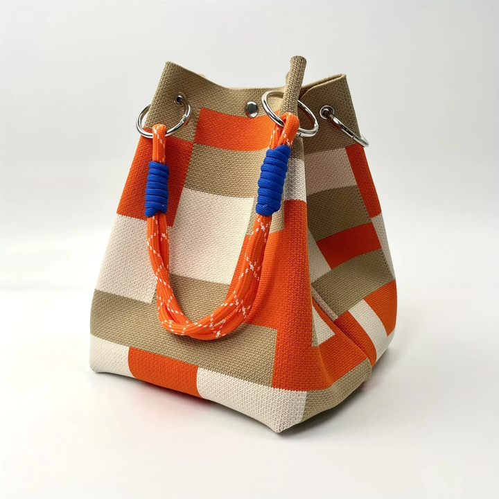 LS | Mini secchiello color block da donna