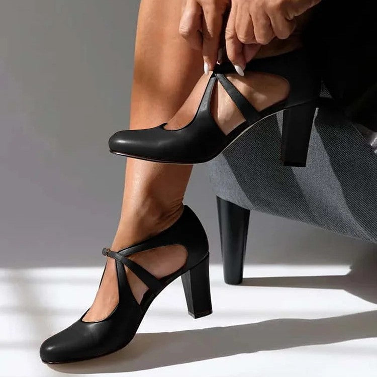 Camille™ | Tacchi comfort in pelle eleganti