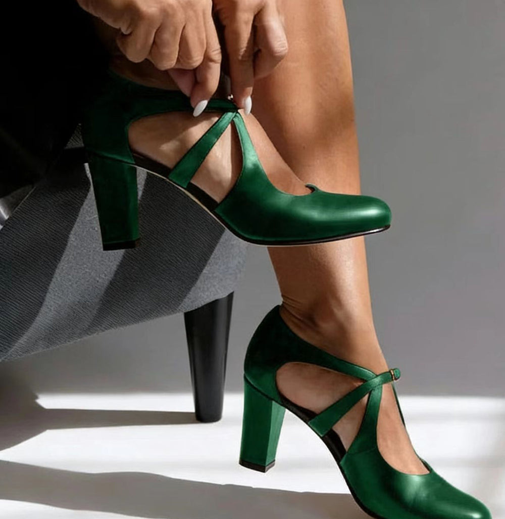 Camille™ | Tacchi comfort in pelle eleganti