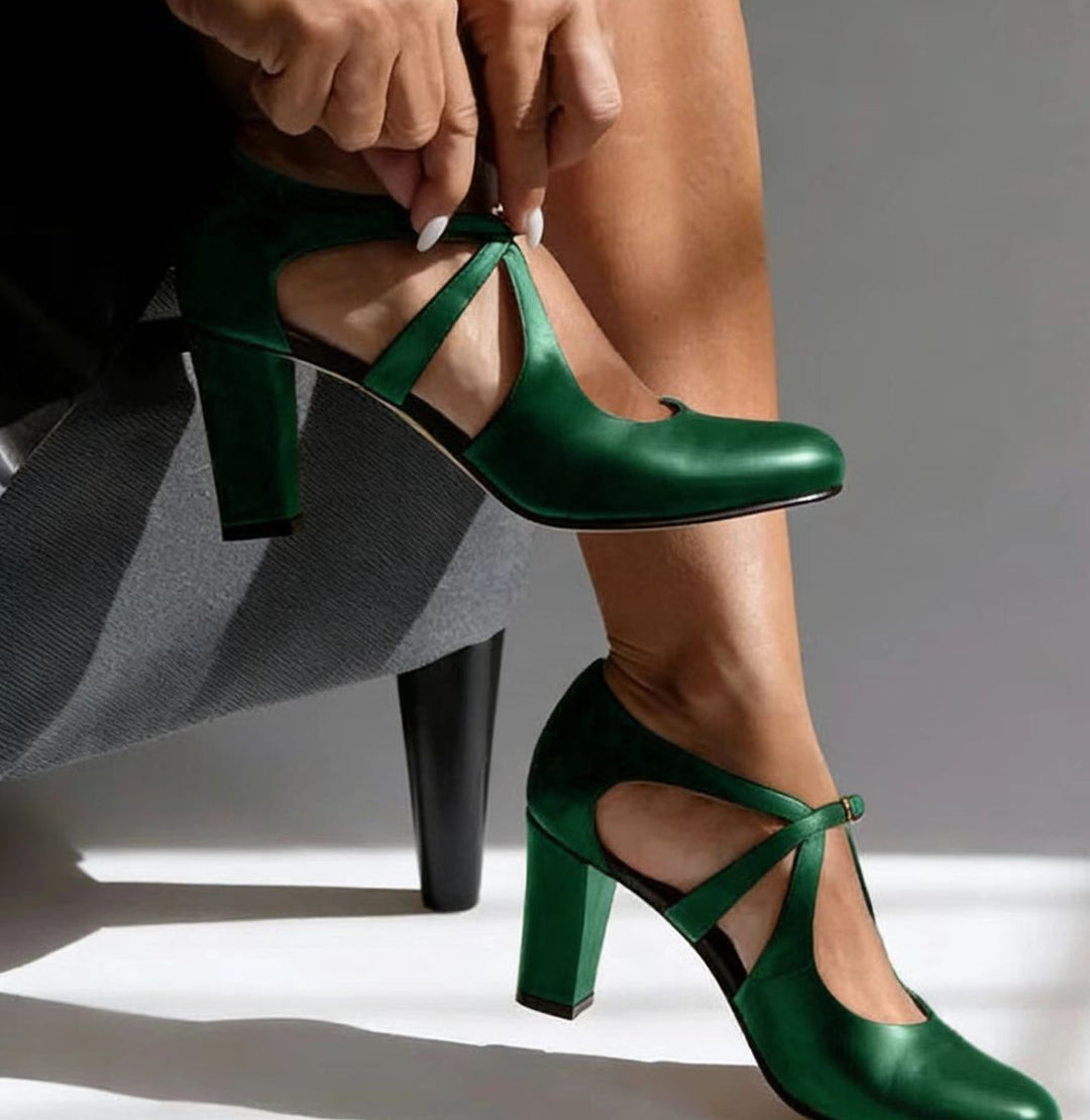 Camille™ | Tacchi comfort in pelle eleganti