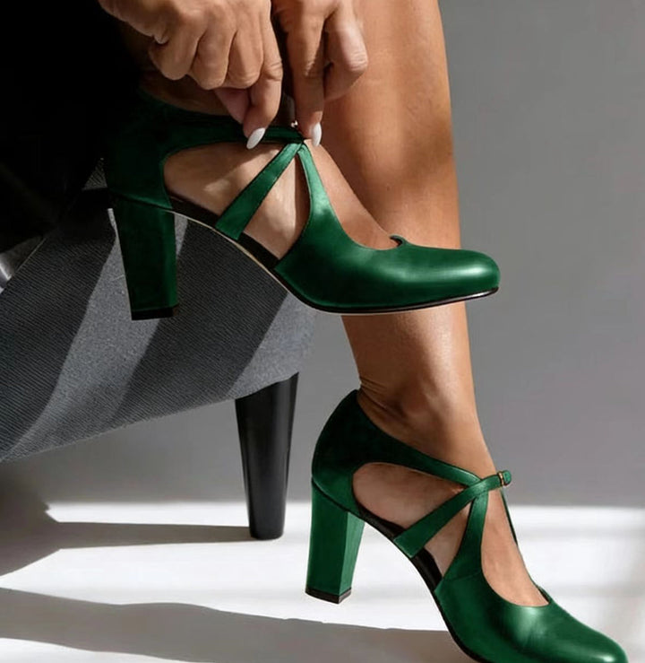 Camille™ | Tacchi comfort in pelle eleganti