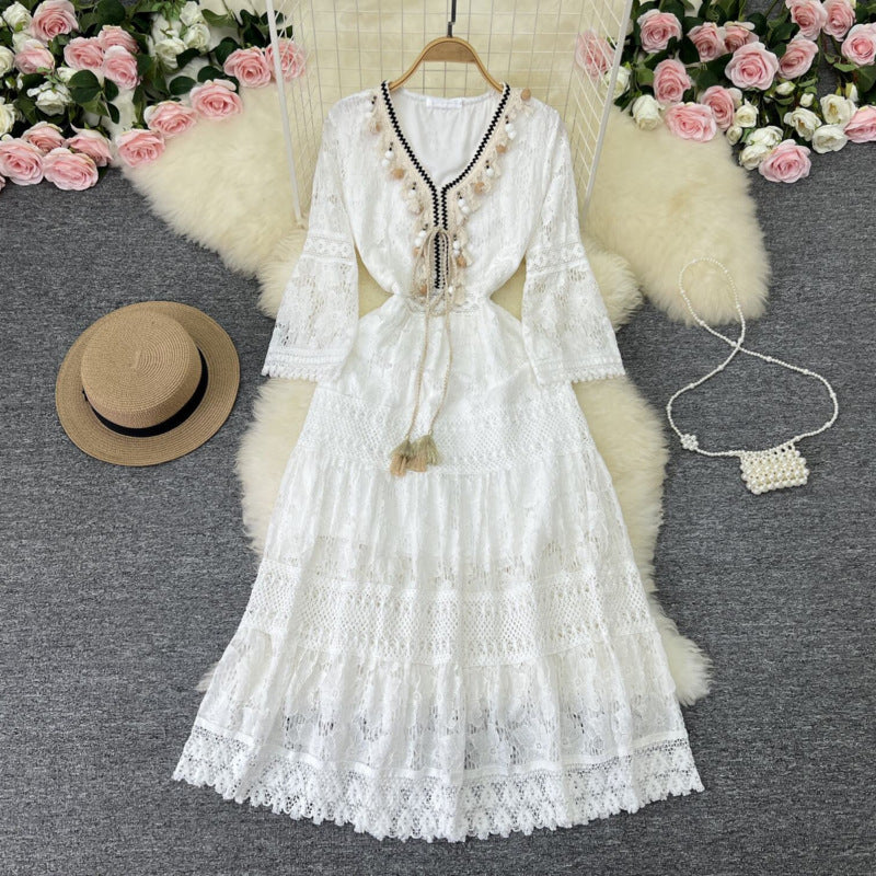 Amary - Abito in Pizzo Boho