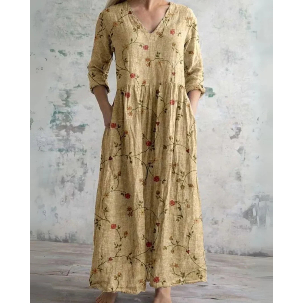ELEANOR | ABITO MAXI FLOREALE VINTAGE
