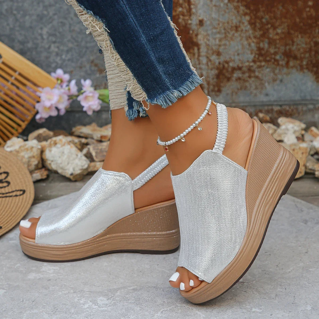 Camilla | Sandali con zeppa chunky e cinturino posteriore