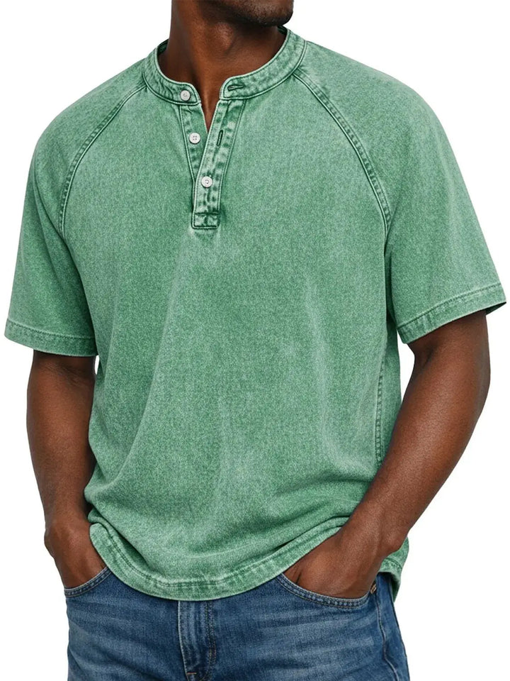 Alvaro | Camicia Vintage con Bottoni da Uomo