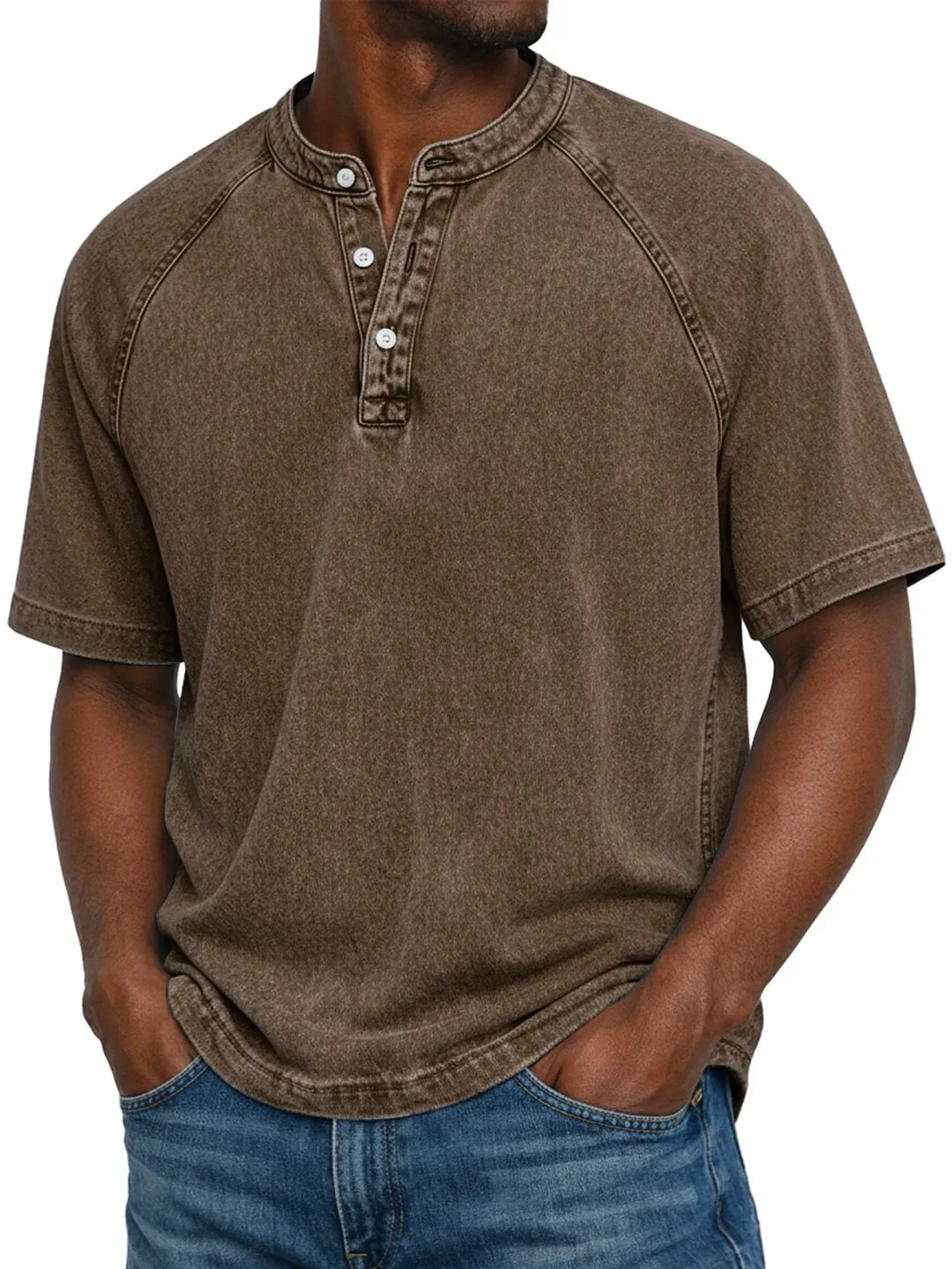 Alvaro | Camicia Vintage con Bottoni da Uomo