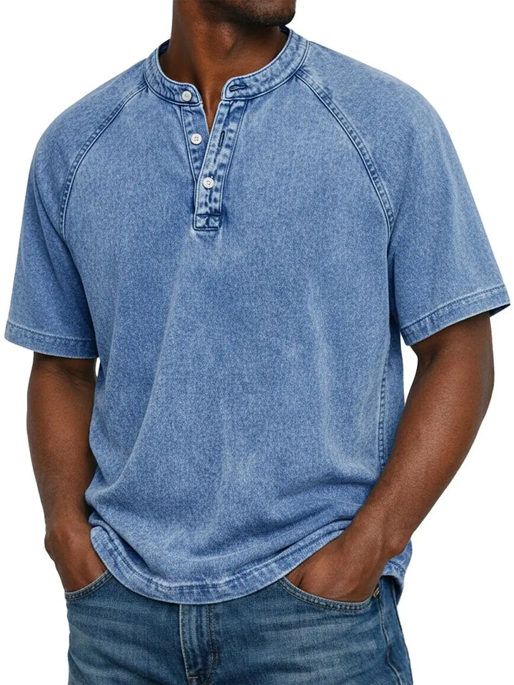 Alvaro | Camicia Vintage con Bottoni da Uomo