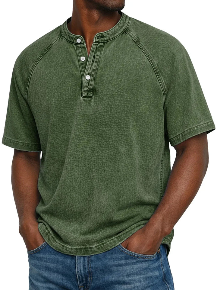 Alvaro | Camicia Vintage con Bottoni da Uomo