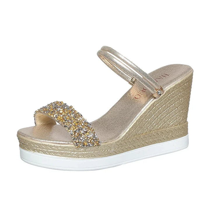Giulia | Sandali slide con zeppa