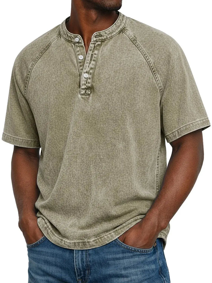 Alvaro | Camicia Vintage con Bottoni da Uomo