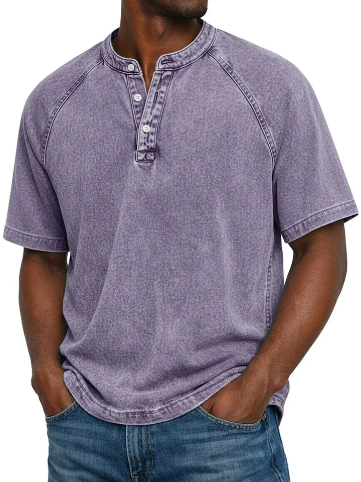 Alvaro | Camicia Vintage con Bottoni da Uomo