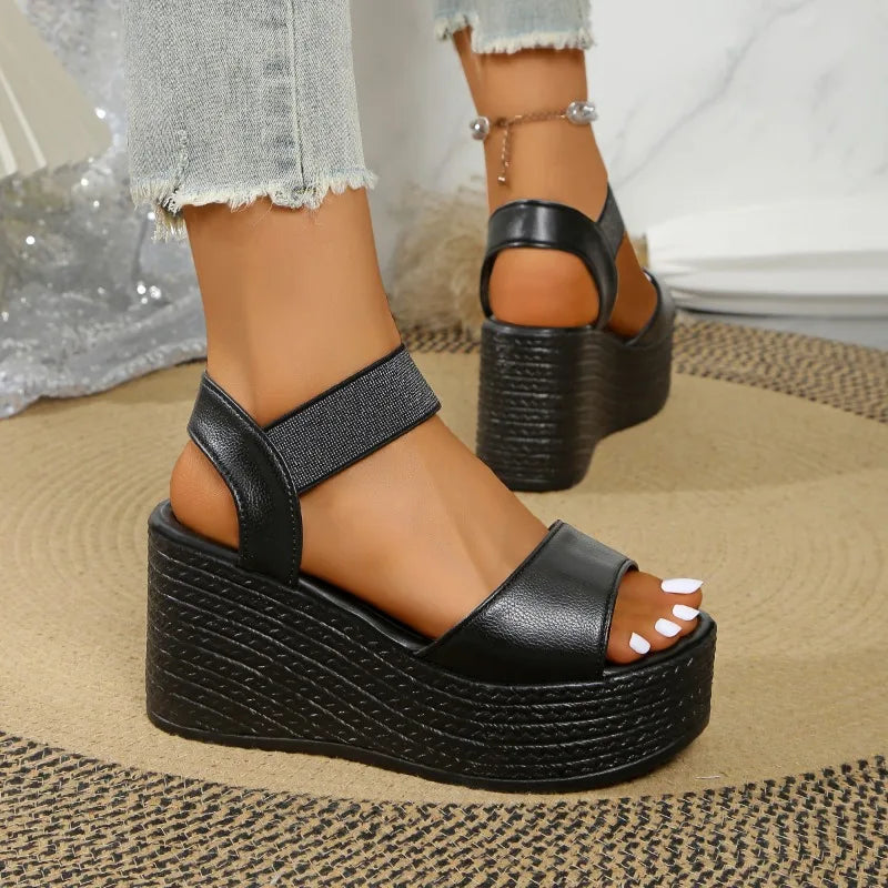 Beatrice | Sandali infradito con zeppa