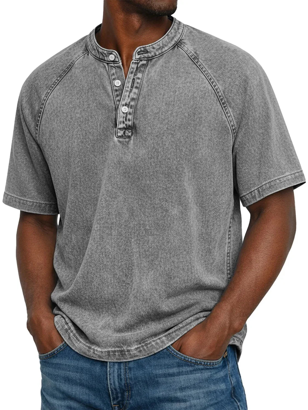 Alvaro | Camicia Vintage con Bottoni da Uomo