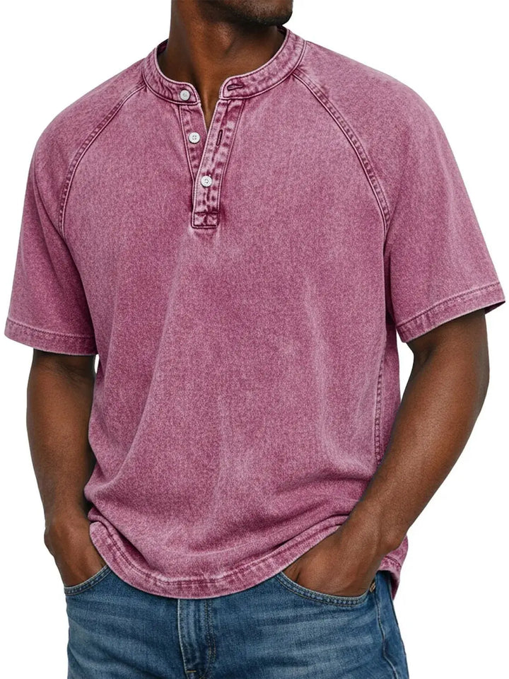 Alvaro | Camicia Vintage con Bottoni da Uomo
