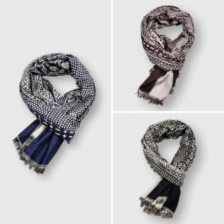 Foulard in cotone fantasia unisex