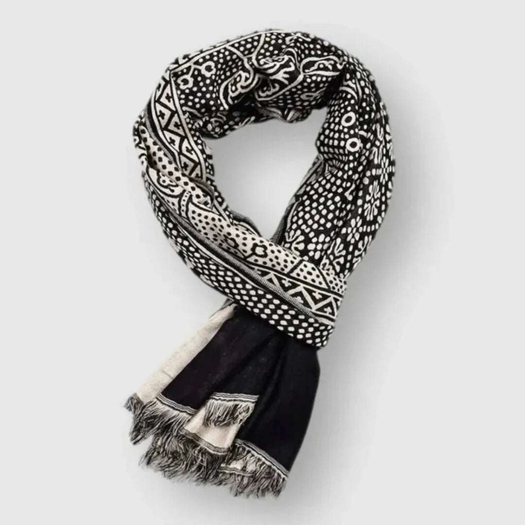 Foulard in cotone fantasia unisex