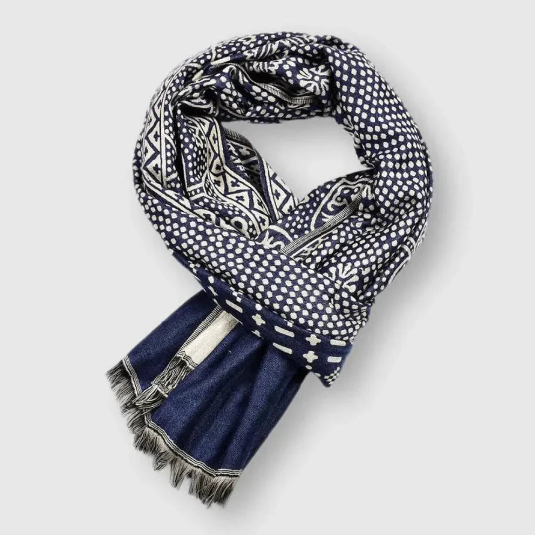 Foulard in cotone fantasia unisex