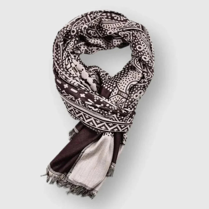 Foulard in cotone fantasia unisex