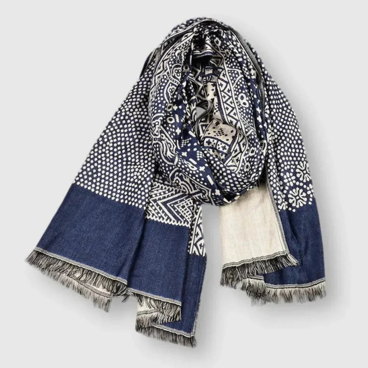 Foulard in cotone fantasia unisex